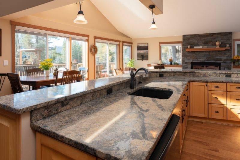 Kitchen with Granite Countertops
